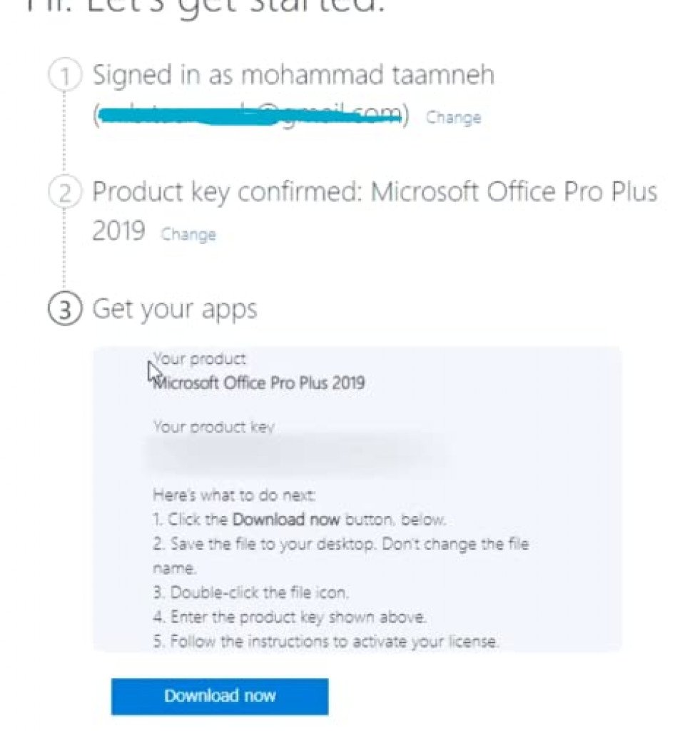Microsoft Office 2019 Professional Plus License key