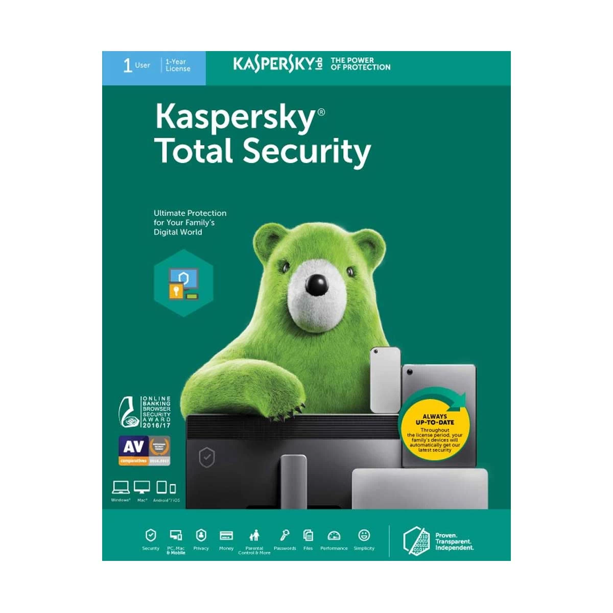 Kaspersky Internet/Total Security 1-Years